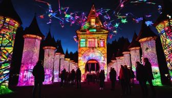 Start des Kasseler Bergparkleuchtens mit Pannen beim Lichtkunstfestival